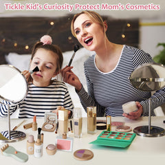 Smartwo wooden makeup toy makeup box encourages role play and social interaction