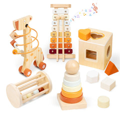 Smartwo bead maze wooden toy enhances spatial awareness for toddlers.