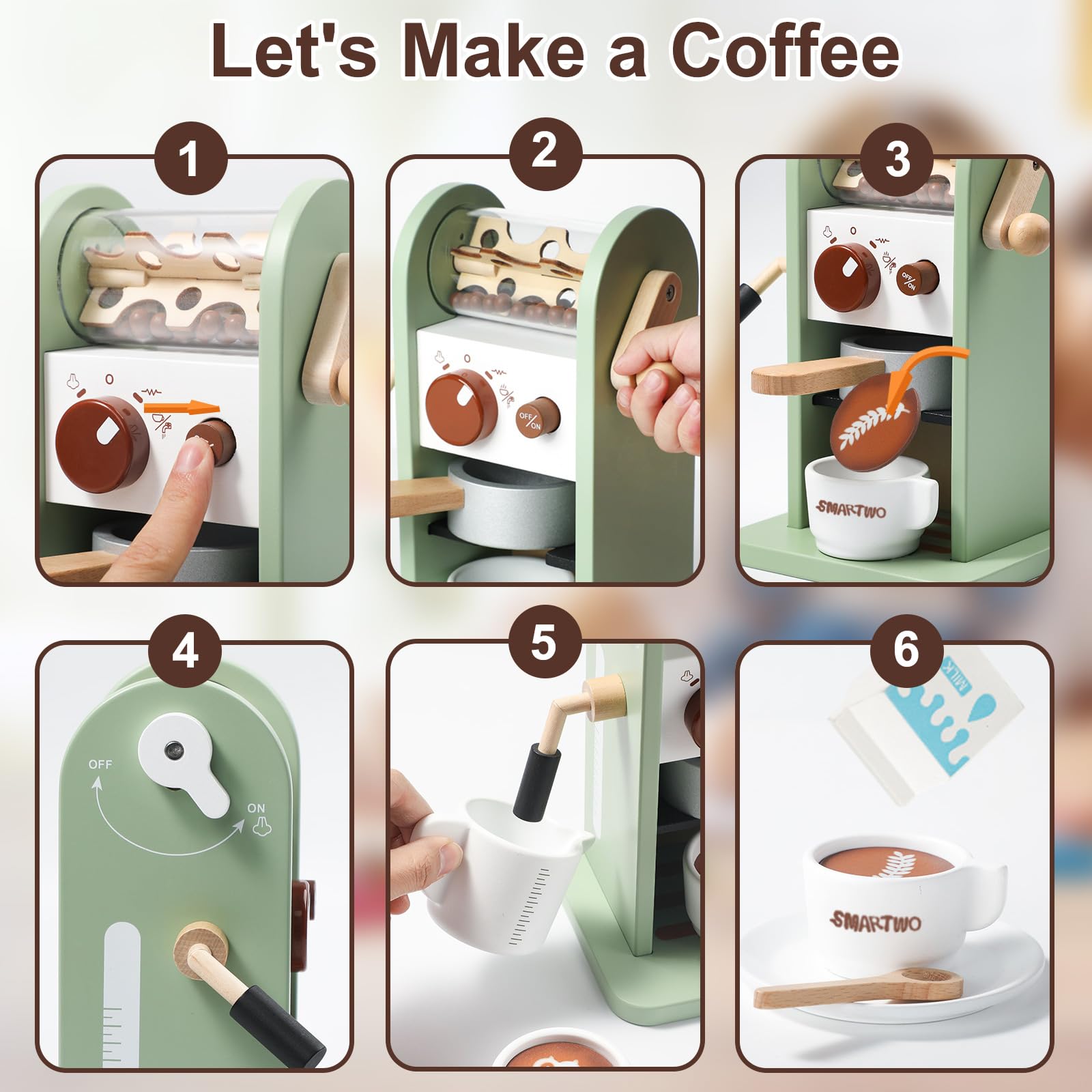 Smartwo frother promotes interactive swirling motions during playtime.