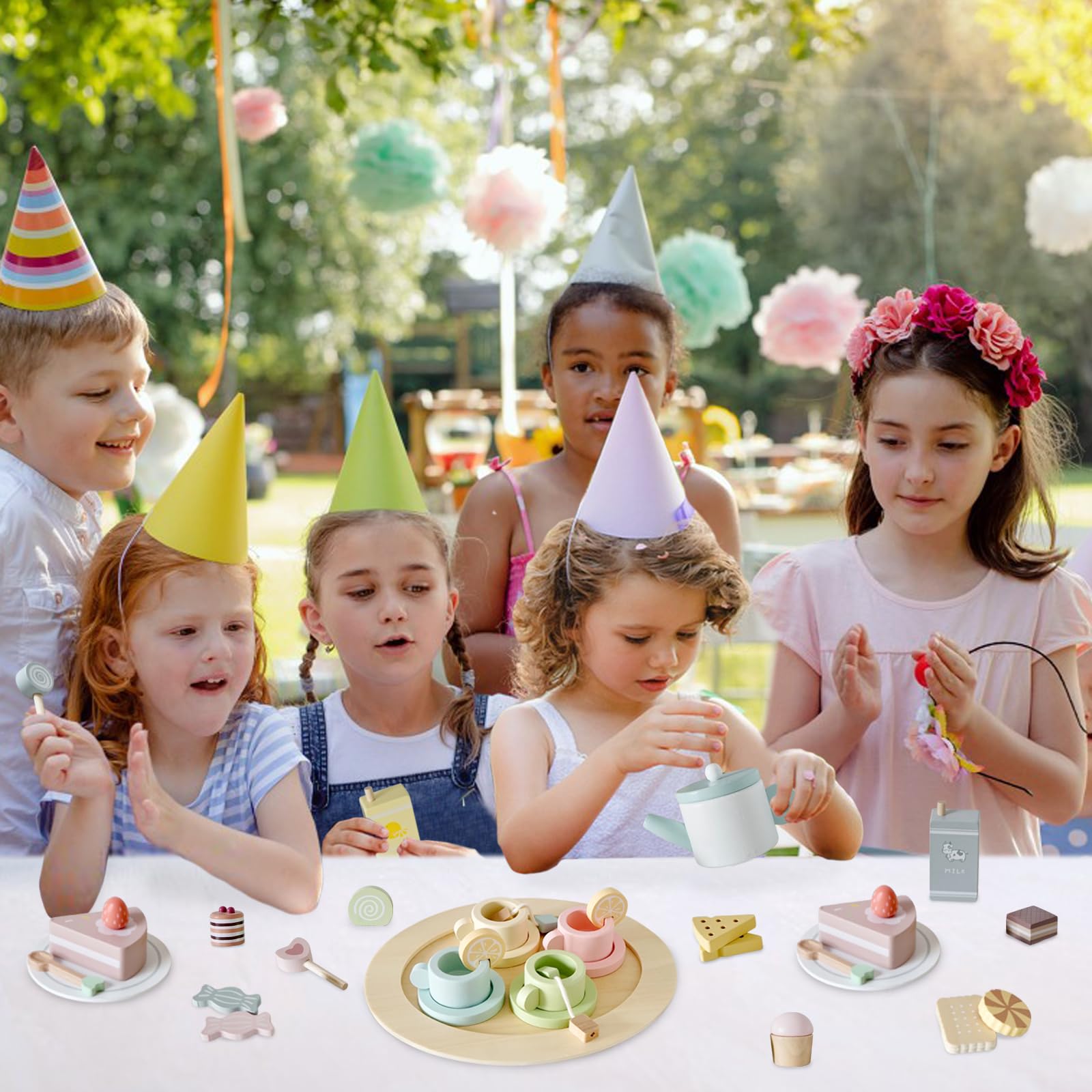 Smartwo play food and cakes support creative storytelling during tea time.