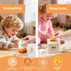 Smartwo rolling rattle encourages grasping and tactile exploration for babies.