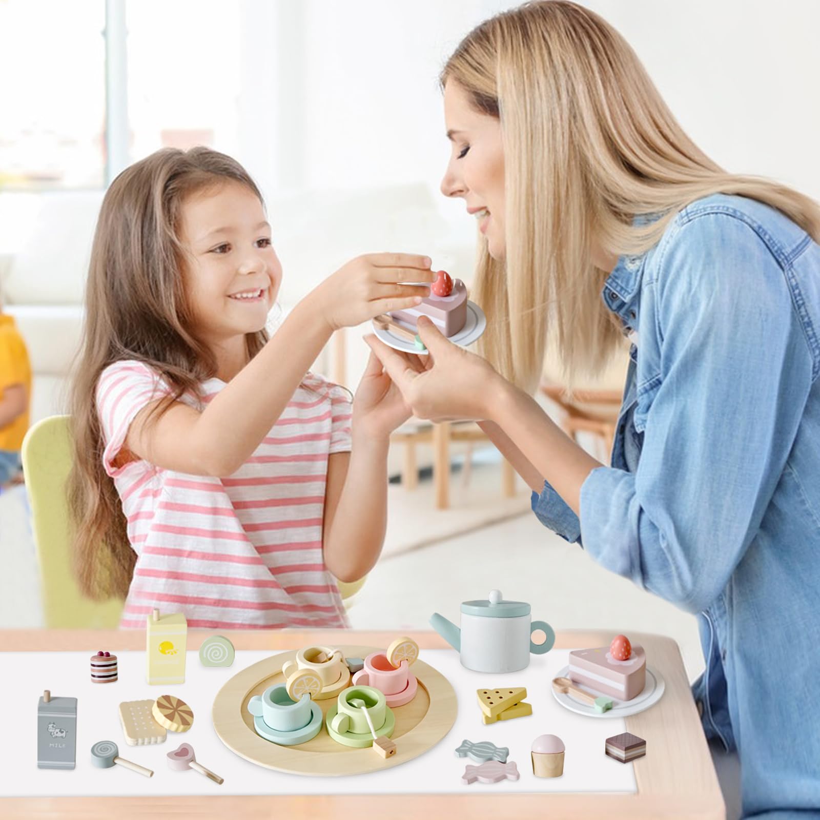 Smartwo tea bags and lemon slice add kid friendly pretend detail.