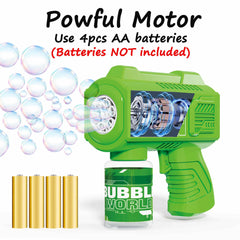 SmartYeen 8-pack blue bubble gun adds lively bubbles to kids' celebrations
