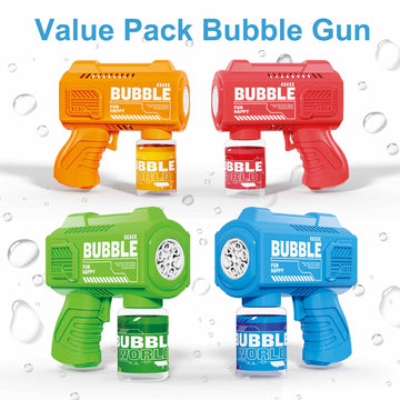 SmartYeen 8-pack green bubble gun enhances park play and party vibes