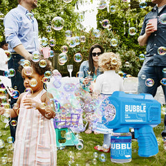 SmartYeen leak-proof bubble gun maintains continuous bubbles during outdoor play