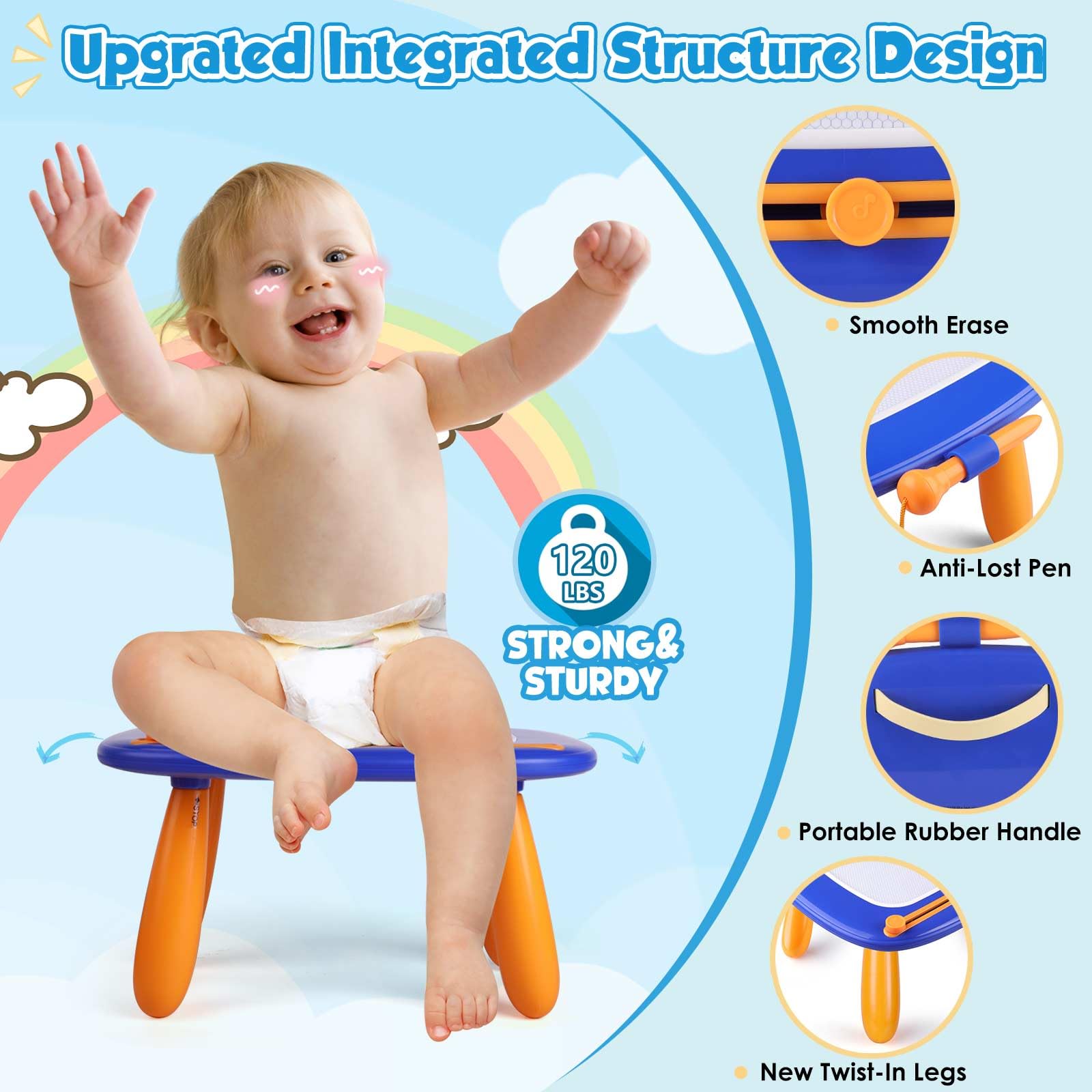 Smasiagon detachable legs enabling versatile layouts for travel