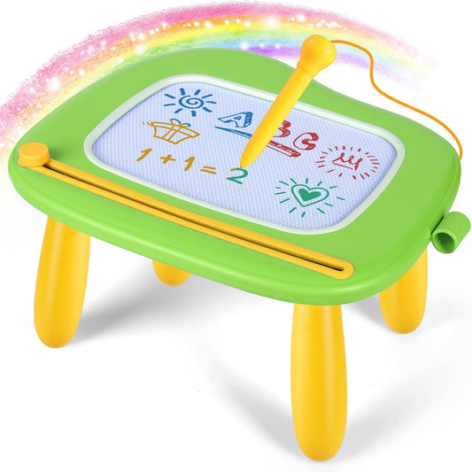 Smasiagon magnetic doodle board green for mess-free toddler drawing and early creativity