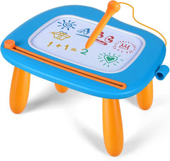 Smasiagon magnetic drawing board blue full view for mess-free creative play