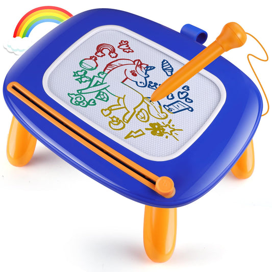 Smasiagon magnetic drawing board in royal blue cover for on the go creativity