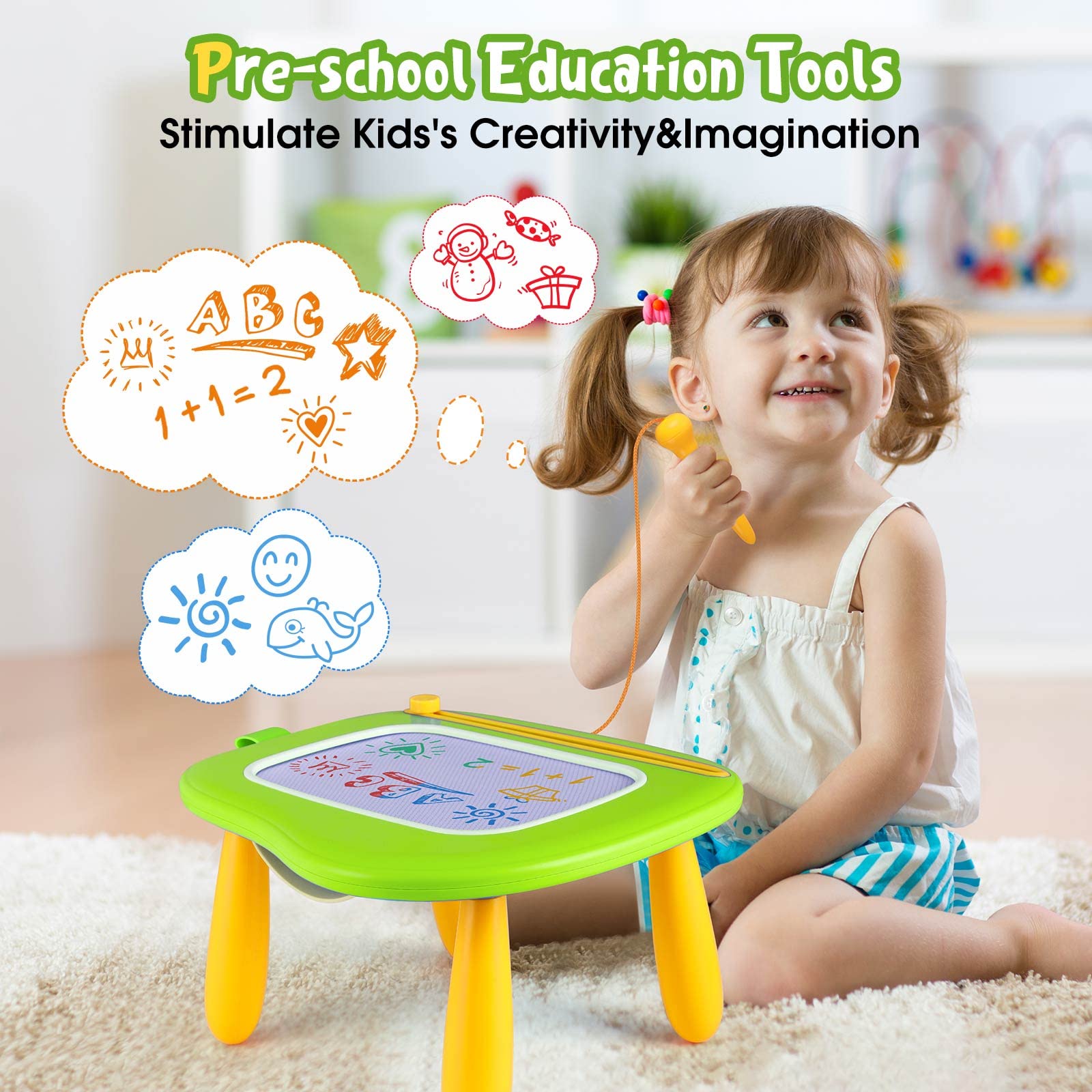 Smasiagon non-toxic ABS plastic construction keeps playtime safe and clean