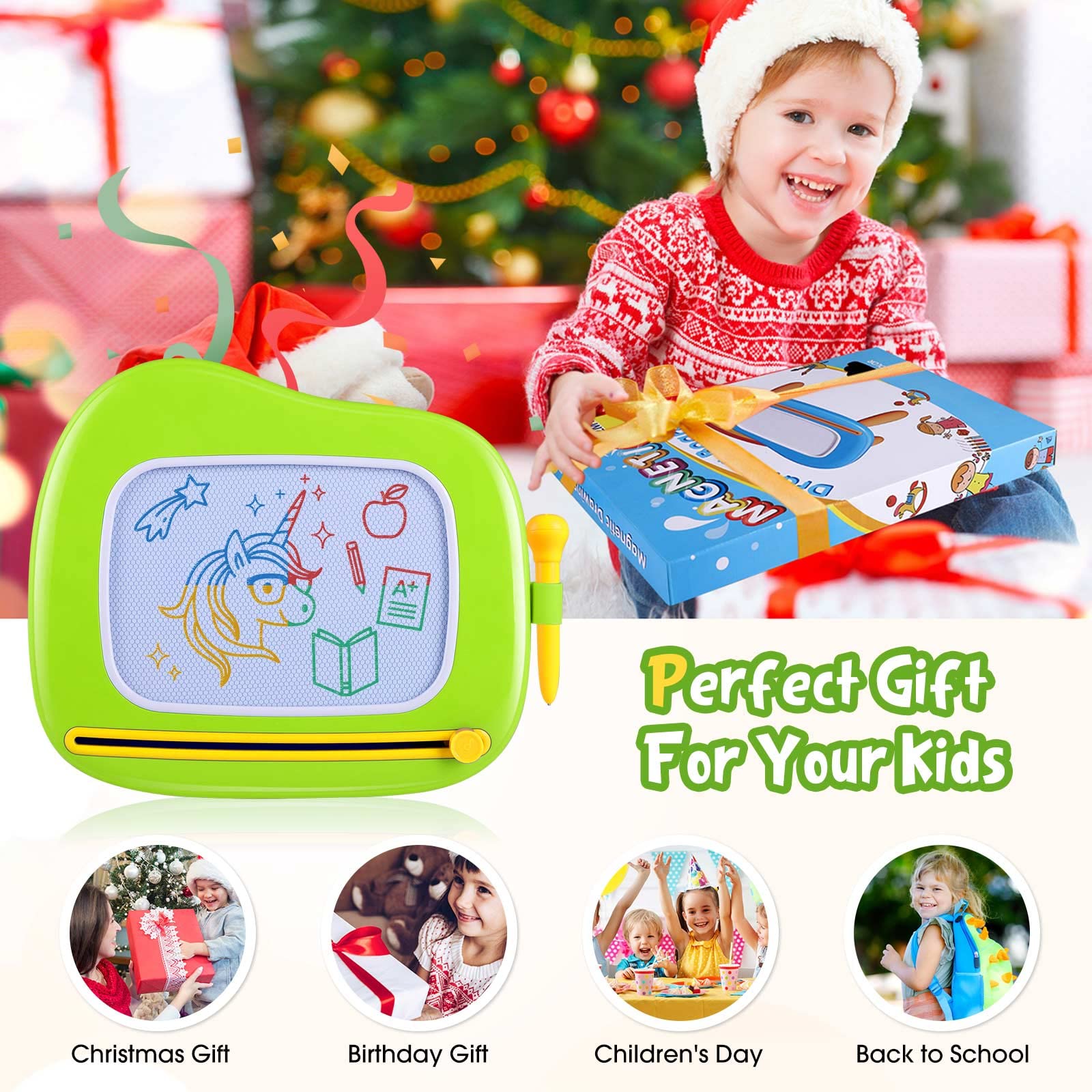 Smasiagon portable doodle board ideal for car, plane, and family trips
