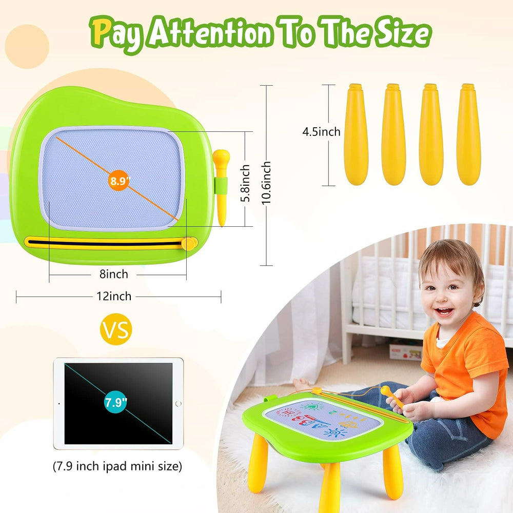 Smasiagon toddler drawing board with handle for easy carry during travel