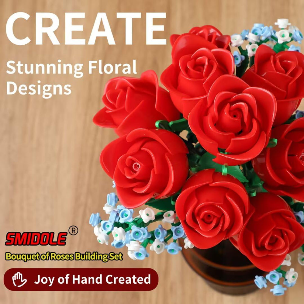 SMIDOLE High-quality ABS plastic flowers ensure durable, maintenance-free decor.