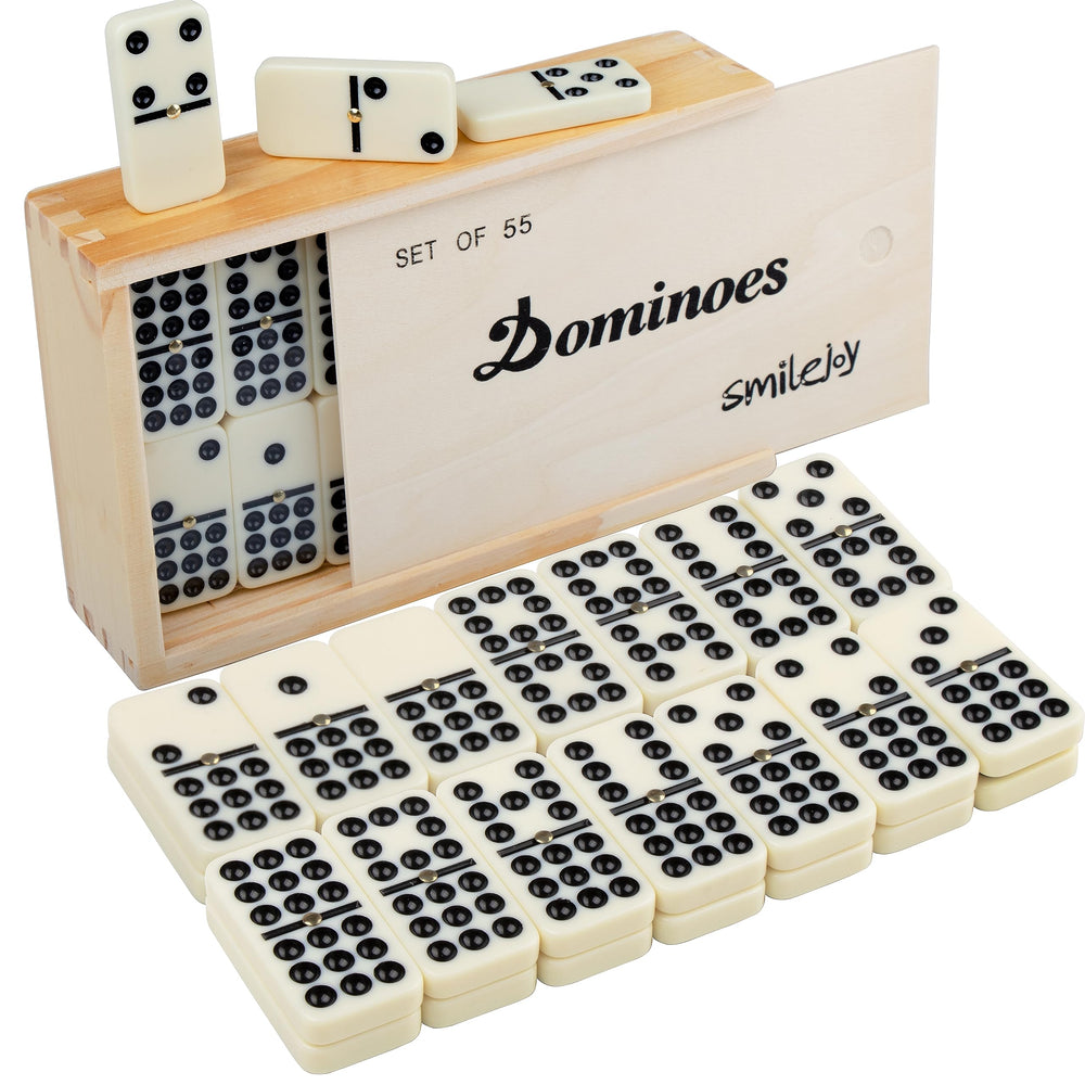 Smilejoy dominoes double-nine tile set ready for family game nights.