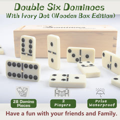 Smilejoy dominoes tiles close-up showing classic double-six layout for familiar play.