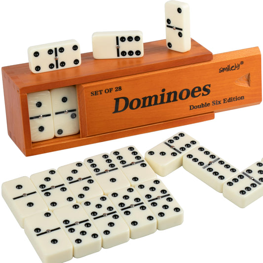 Smilejoy domino tiles close-up showing even pips for balanced play.