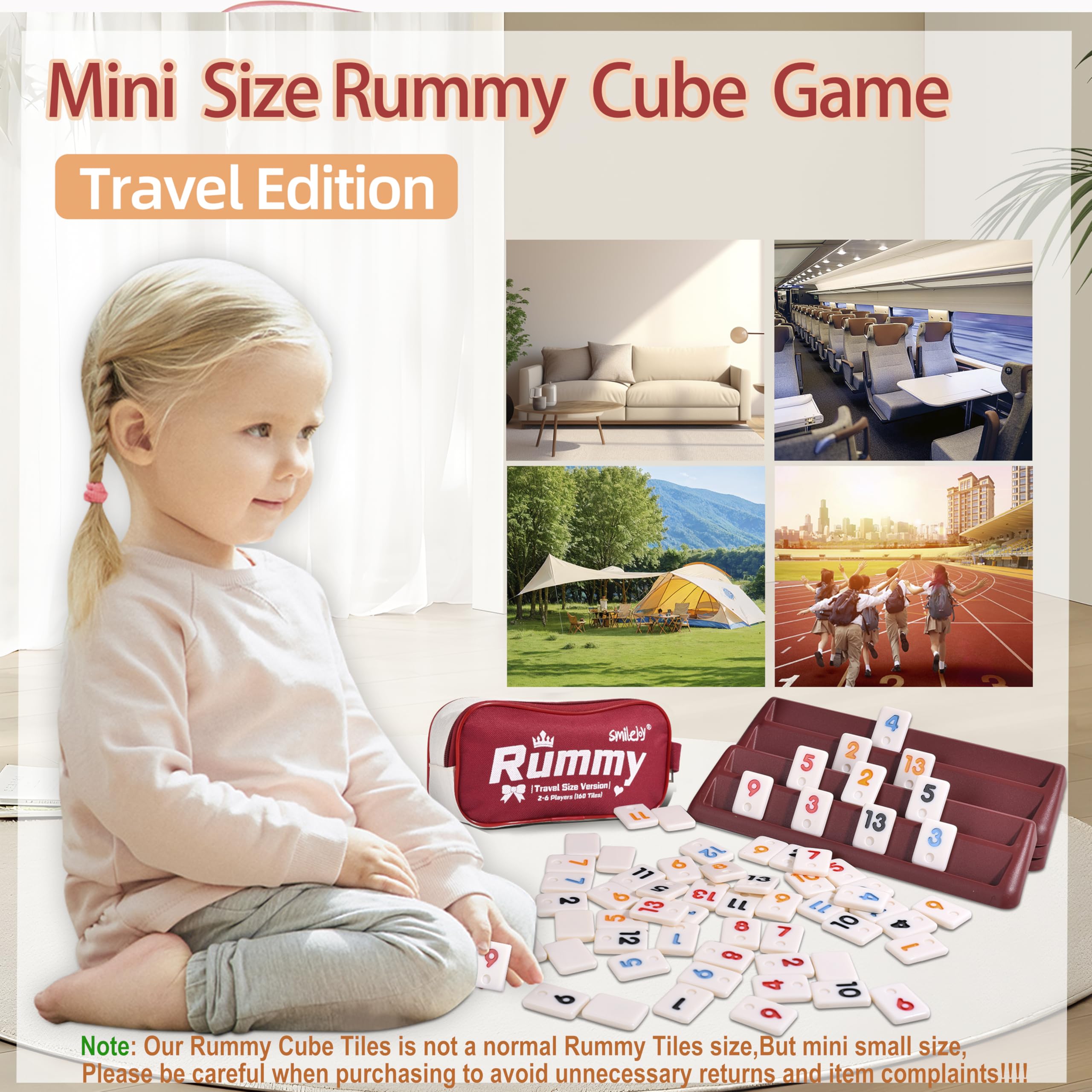 Travel-ready set supports 2 to 6 players on family trips.