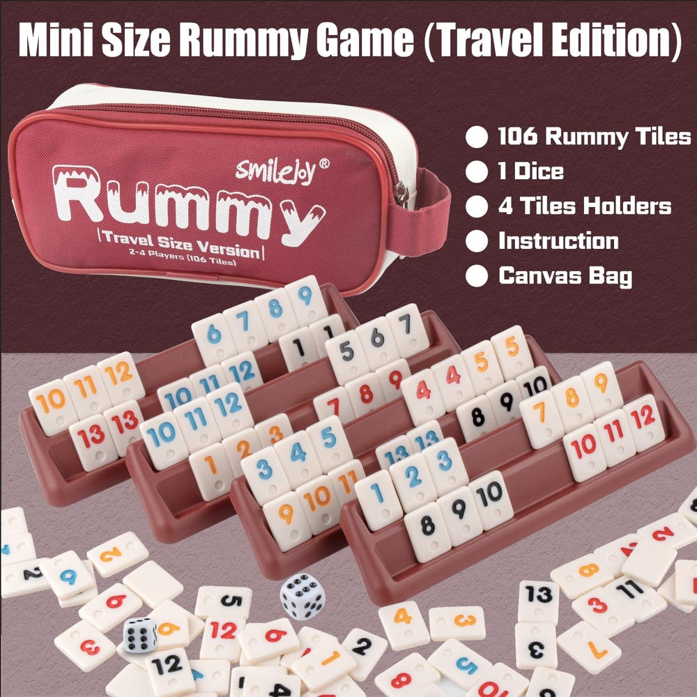 Smilejoy Mini Rummy Cube dice ready to guide turns