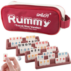 Smilejoy Mini Rummy Cube tiles in vibrant colors ready for gameplay