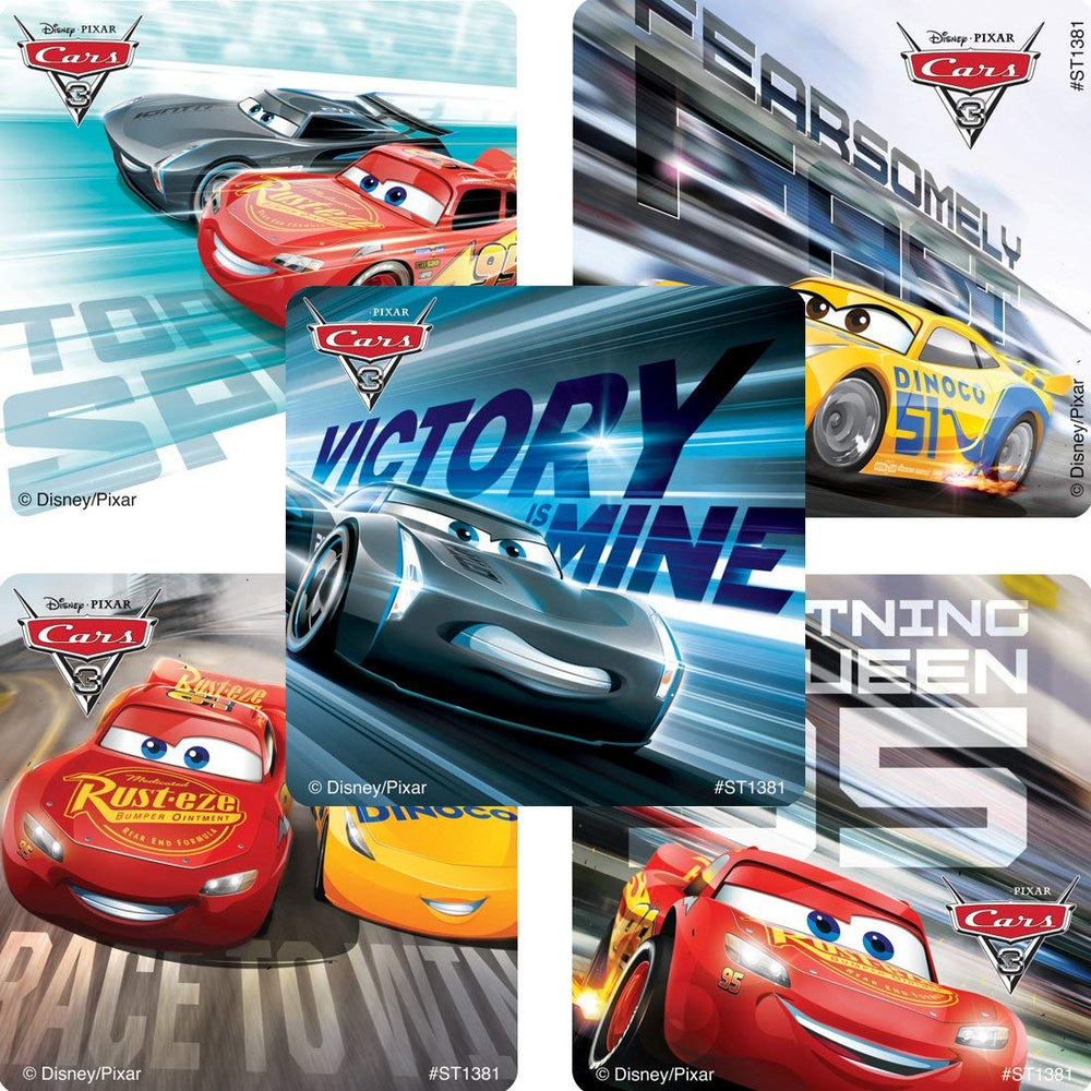 SmileMakers Cars 3 Lightning McQueen sticker for prizes and giveaways