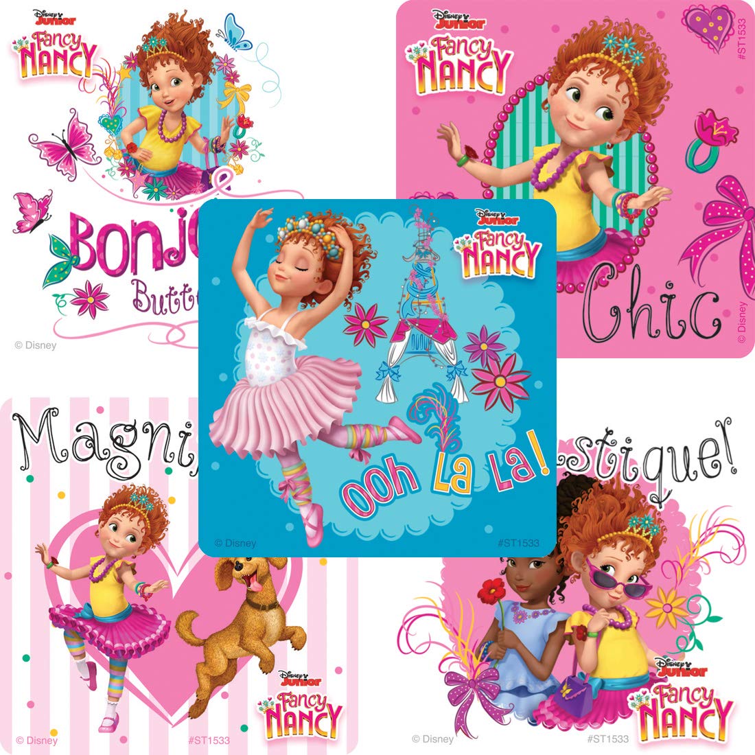 SmileMakers Fancy Nancy stickers for prizes and giveaways, ideal for classroom rewards.