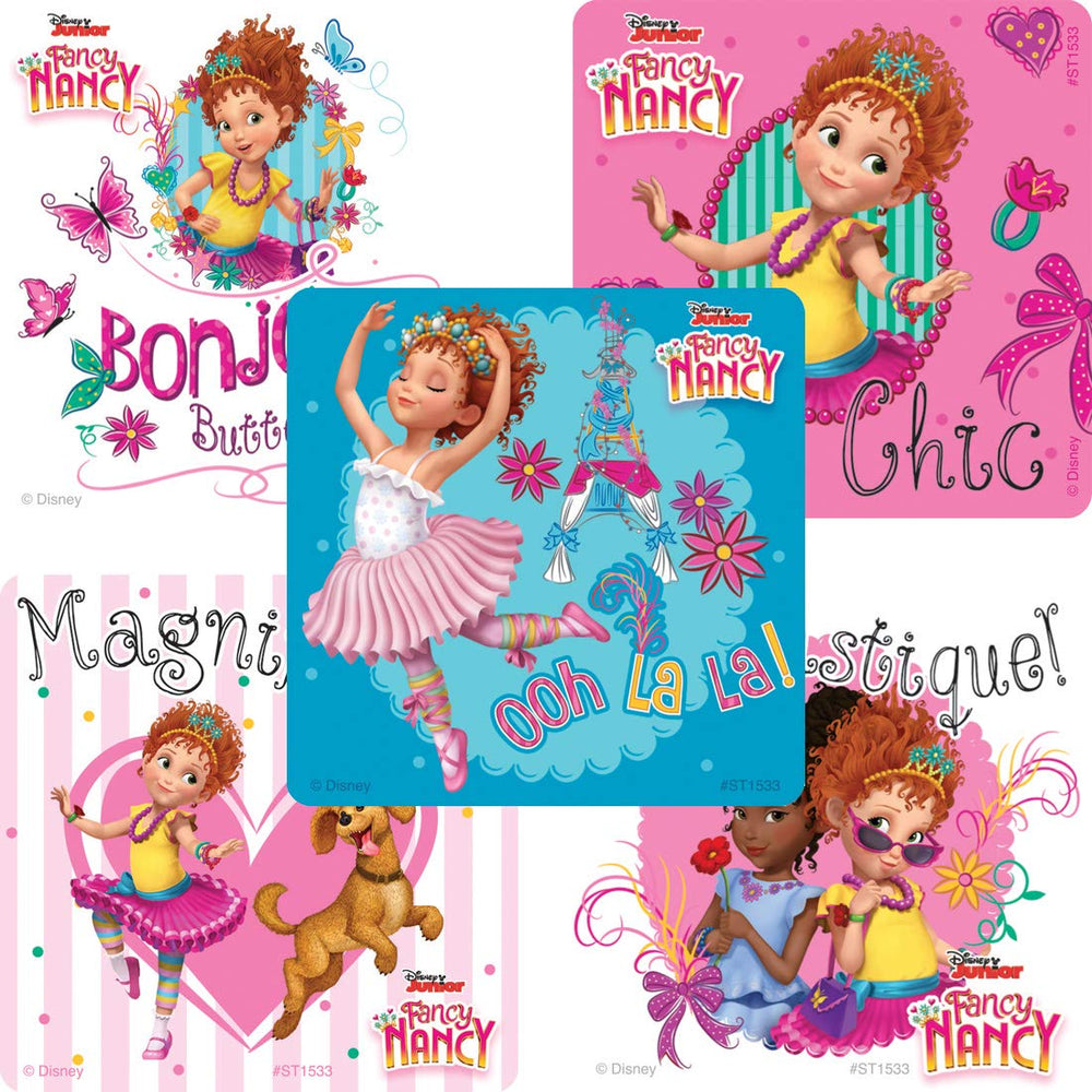 SmileMakers Fancy Nancy stickers for prizes and giveaways, ideal for classroom rewards.