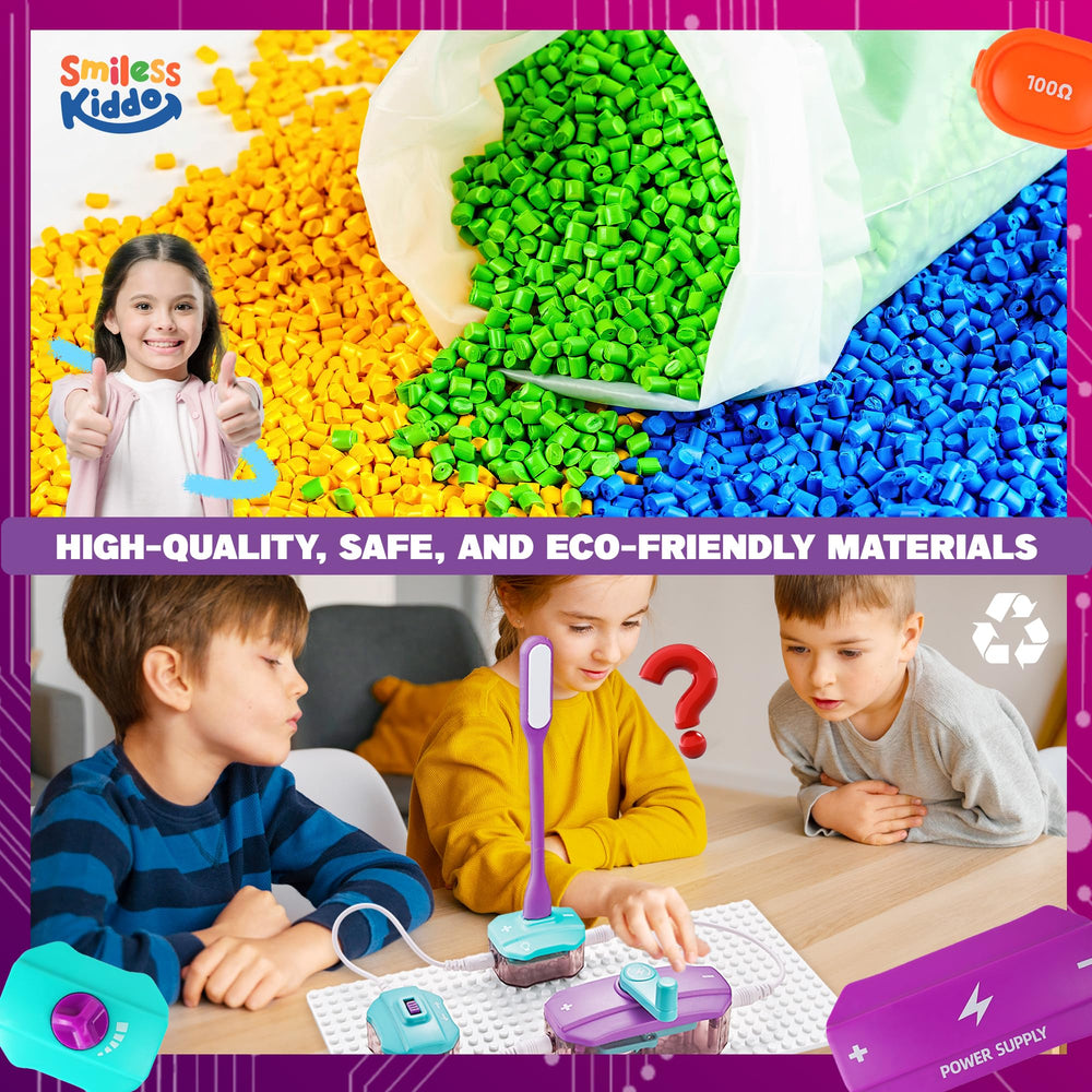 SMILESSKIDDO circuit board kit classroom prop: ideal for group STEM activities