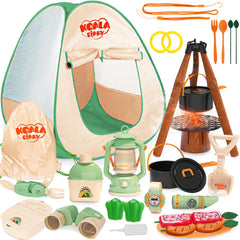 SMILESSKIDDO camping set tent pop-up for quick, easy setup and play.