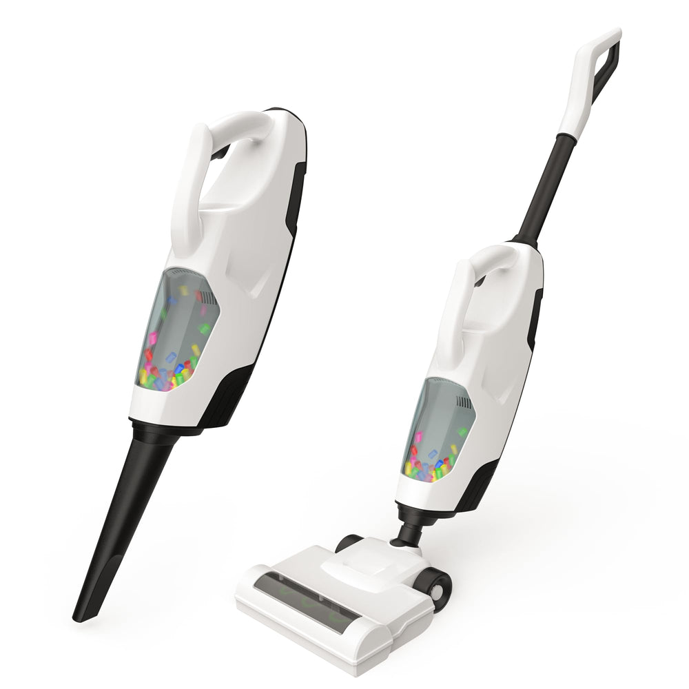 SMILESSKIDDO Kids Vacuum cordless model shown for easy pretend cleaning