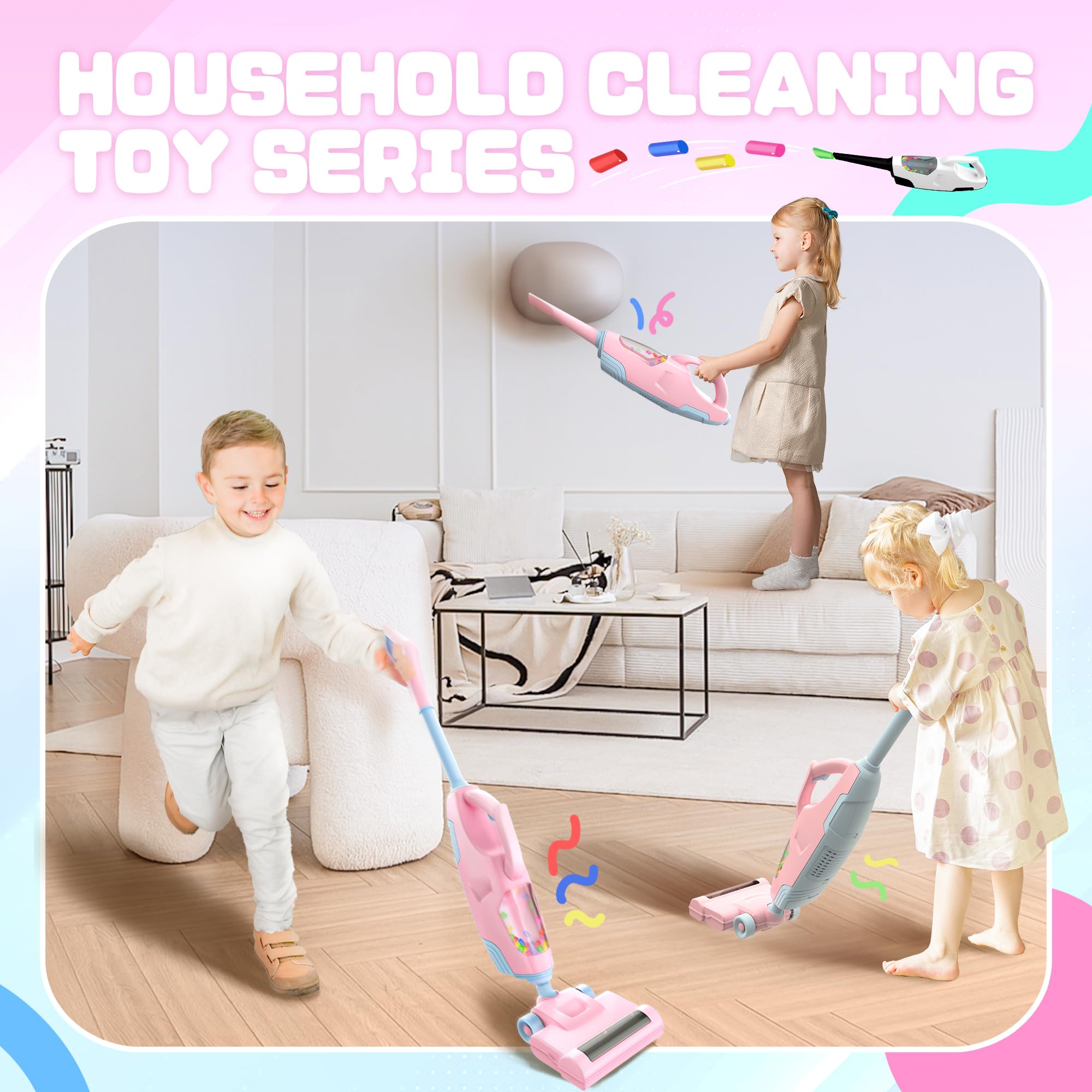 SMILESSKIDDO toy features light suction for safe cleanup.