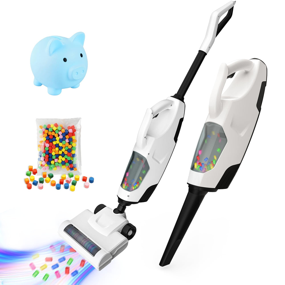 SMILESSKIDDO kids toy vacuum front view for safe pretend cleaning