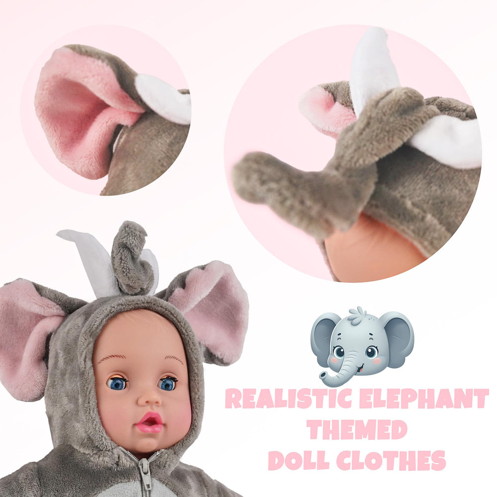 SmileSSKiddo leopard doll outfit set 2, matching animal fashion for dolls