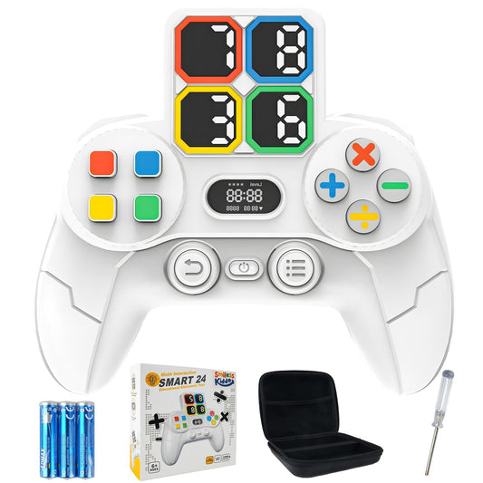 SMILESSKIDDO Math Games front view for engaging handheld math practice