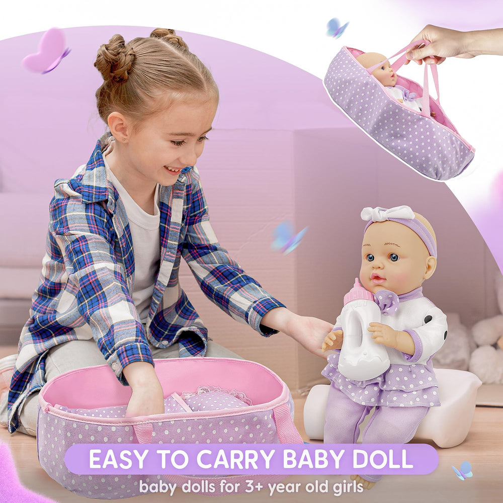 SMILESSKIDDO portable cradle with handles for on-the-go doll care