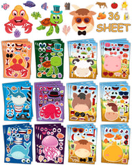 SmilinFit farm animals stickers: bright creatures for kids' party favors