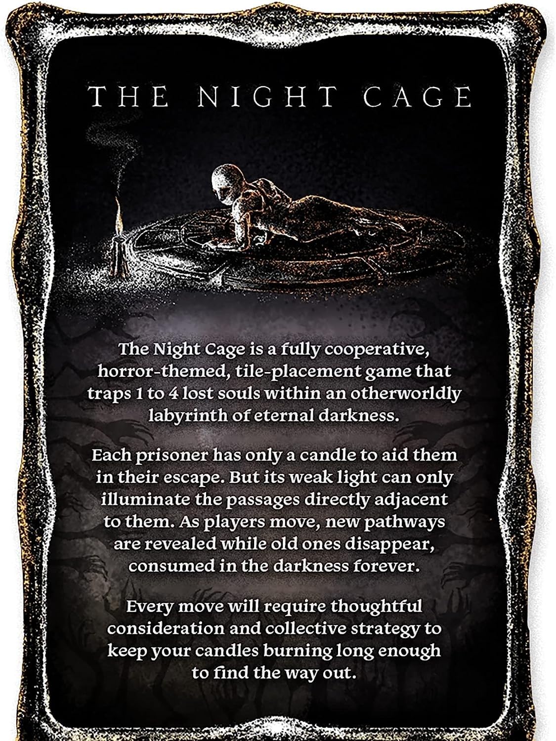 Smirk & Dagger Night Cage wax-eater shadows create atmospheric risk.
