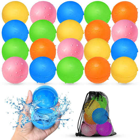 Smirodi 20Pcs reusable water balloons packaging display for quick outdoor play.
