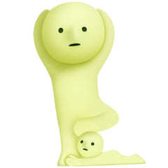 Smiski glow-in-the-dark creature glows after light exposure for magical nights.