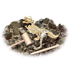 Smithsonian Diggin' Up Dinosaurs toolset with mallet and brush for careful excavation.