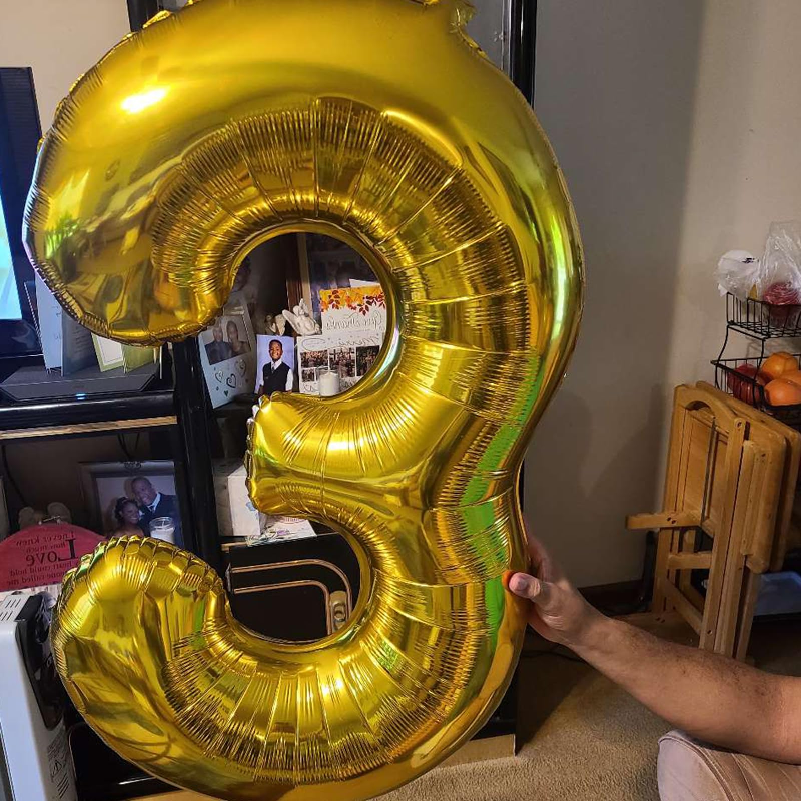 Smlpuame gold 2-balloon elevates party photo decor
