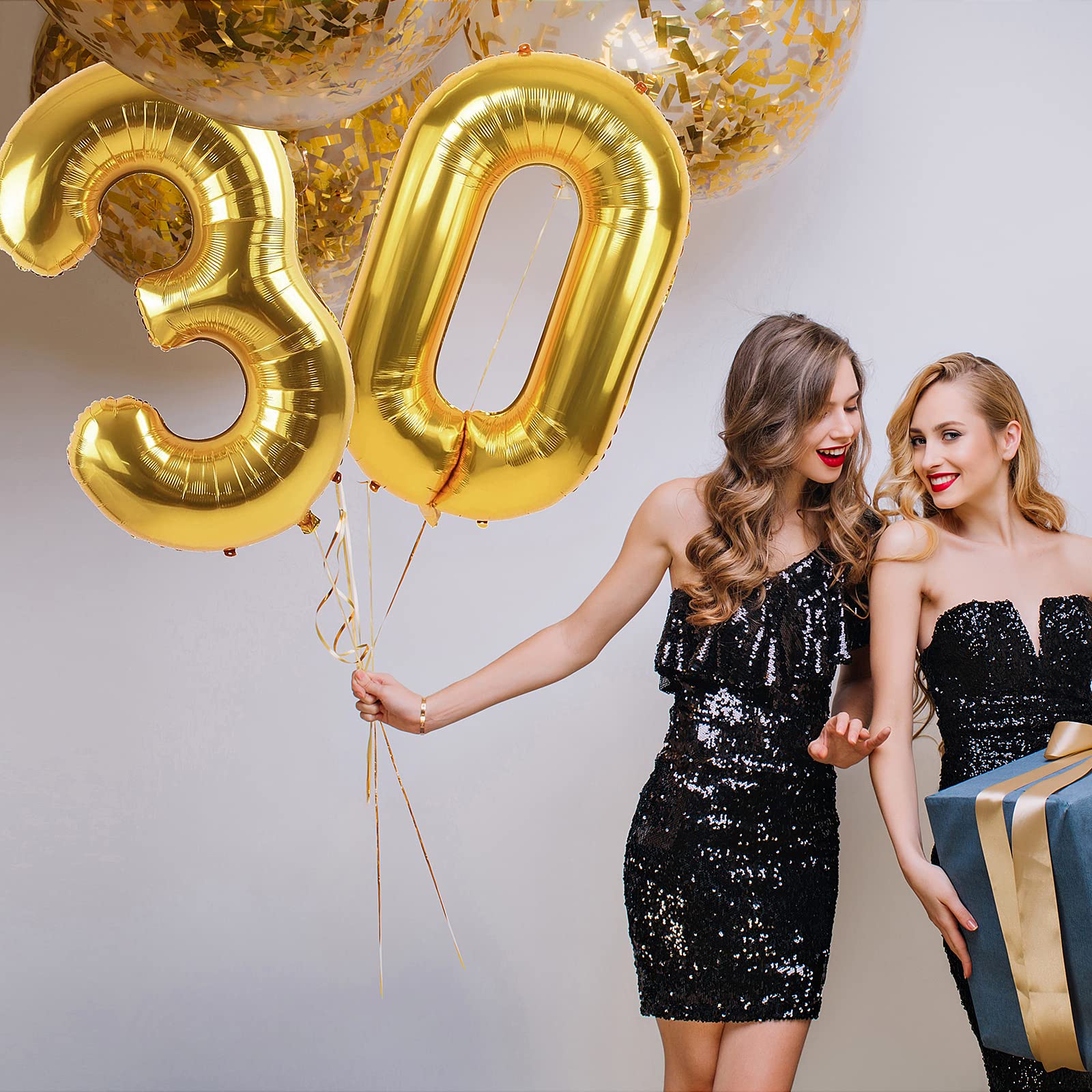 Smlpuame 40-inch number balloon 8 adds luxe touch