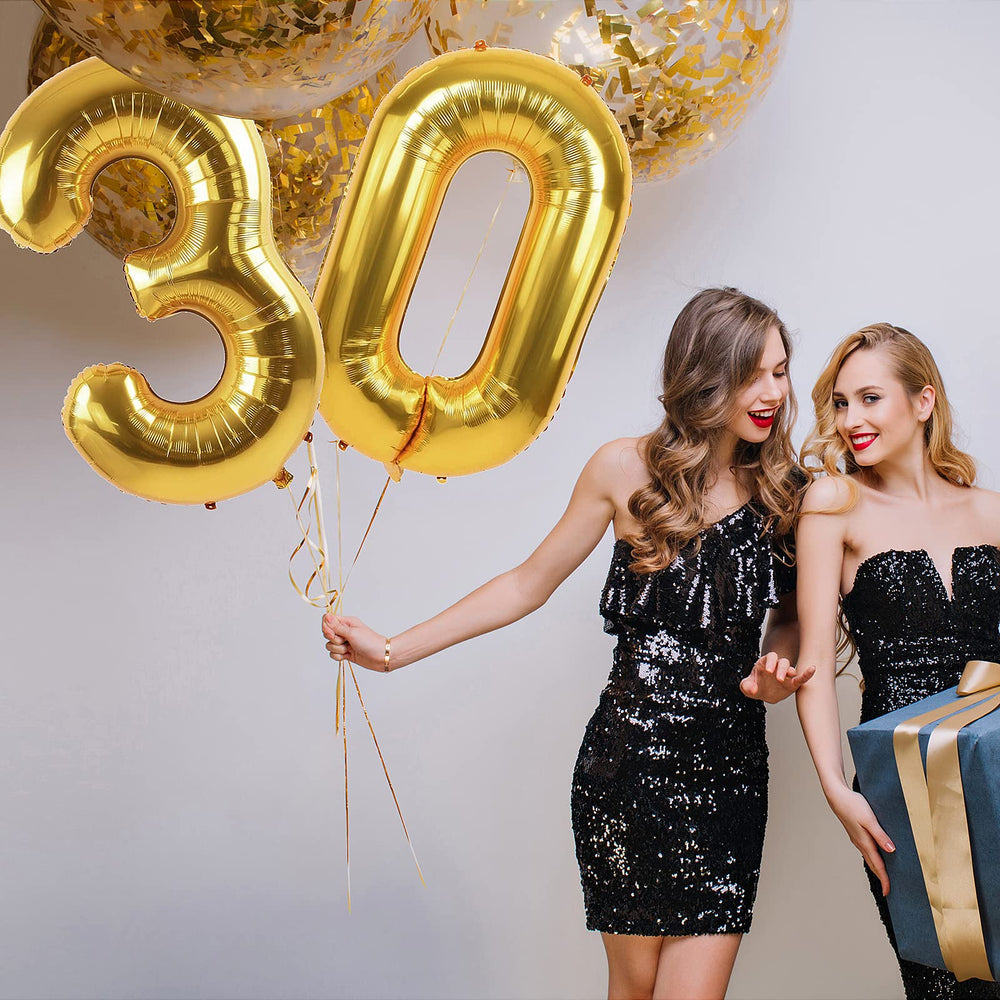Smlpuame 40-inch number balloon 8 adds luxe touch