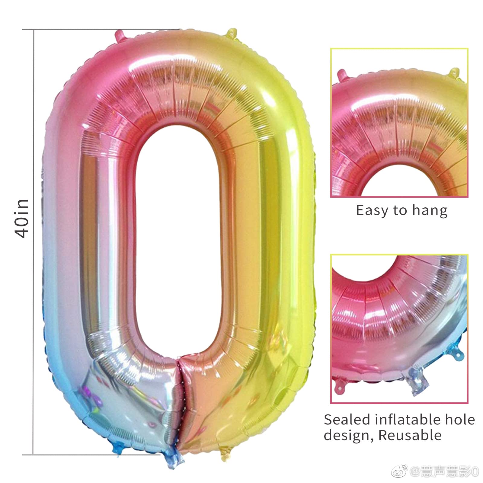 Smlpuame number balloons with reflective foil finish add luxe wall decor.