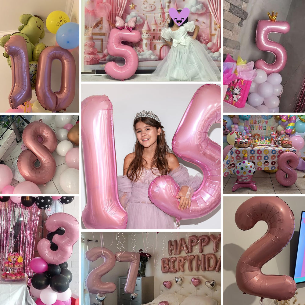 Smlpuame pastel pink number 1 complements varied party color schemes.