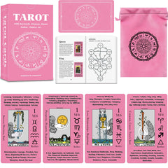 Smoostart 78-card tarot set for beginners with clear meanings and durable stock.