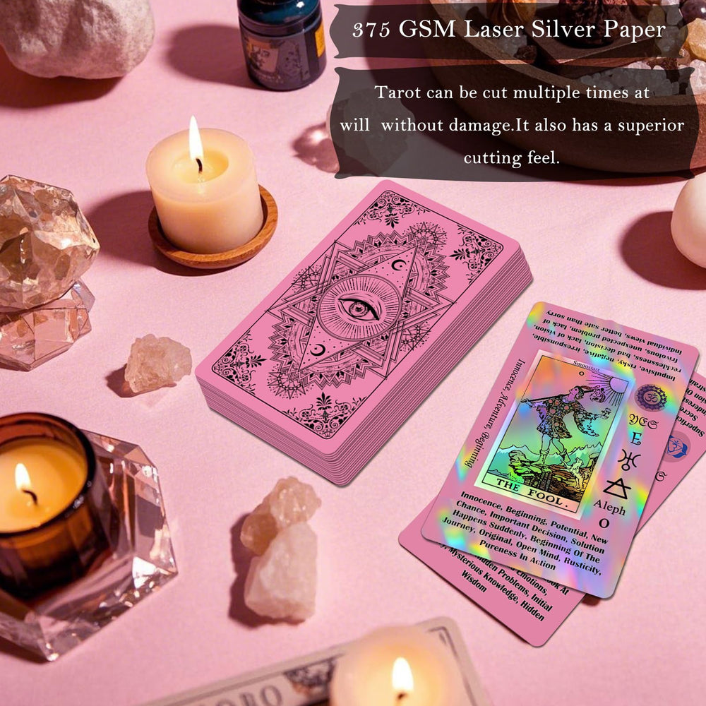 Smoostart laser-material tarot cards with premium feel and vivid shine