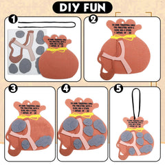 SmoothNovelty David and Goliath ornaments, a safe, tactile activity for Sunday school classrooms