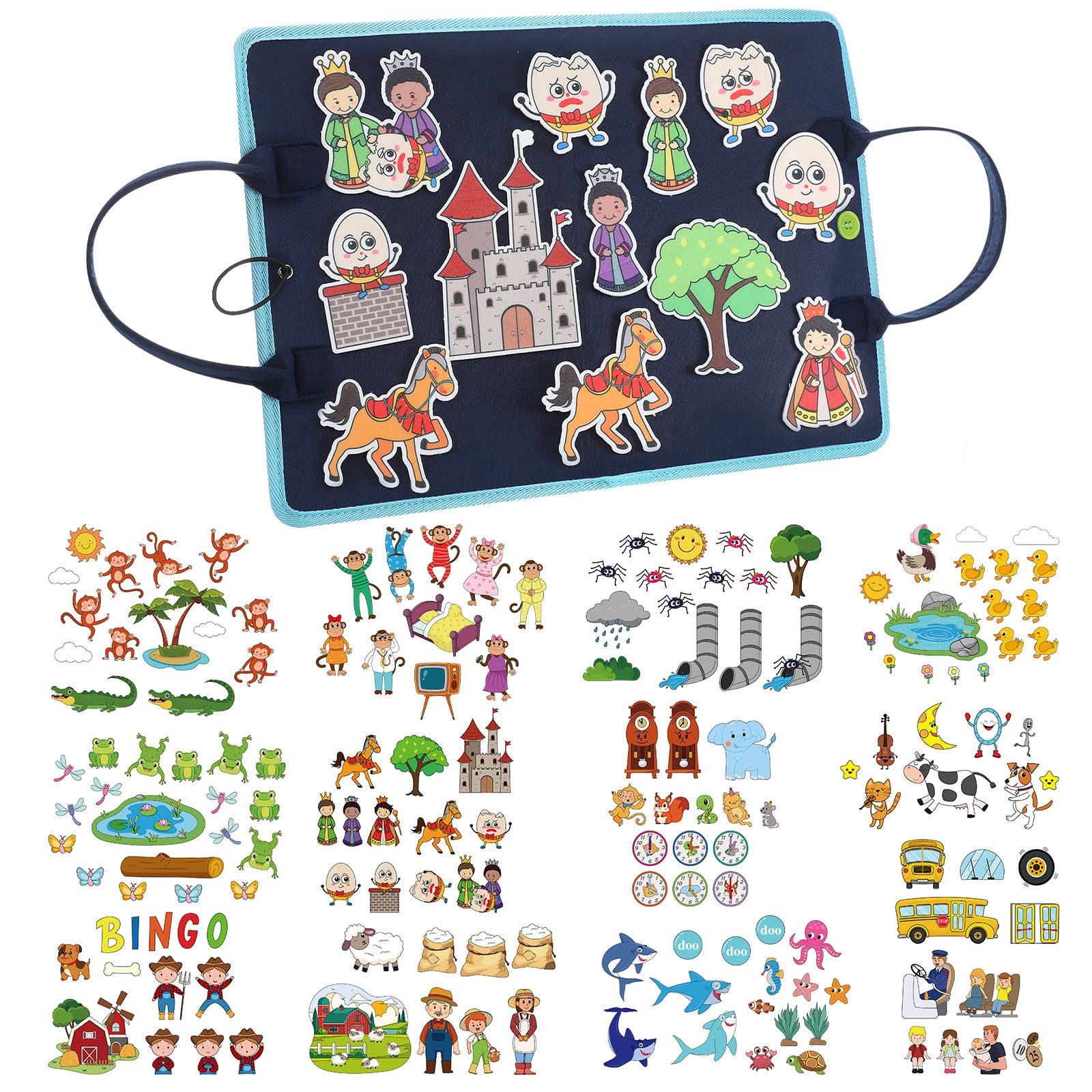 SmoothNovelty flannel board duck theme for imaginative storytelling and fine motor play