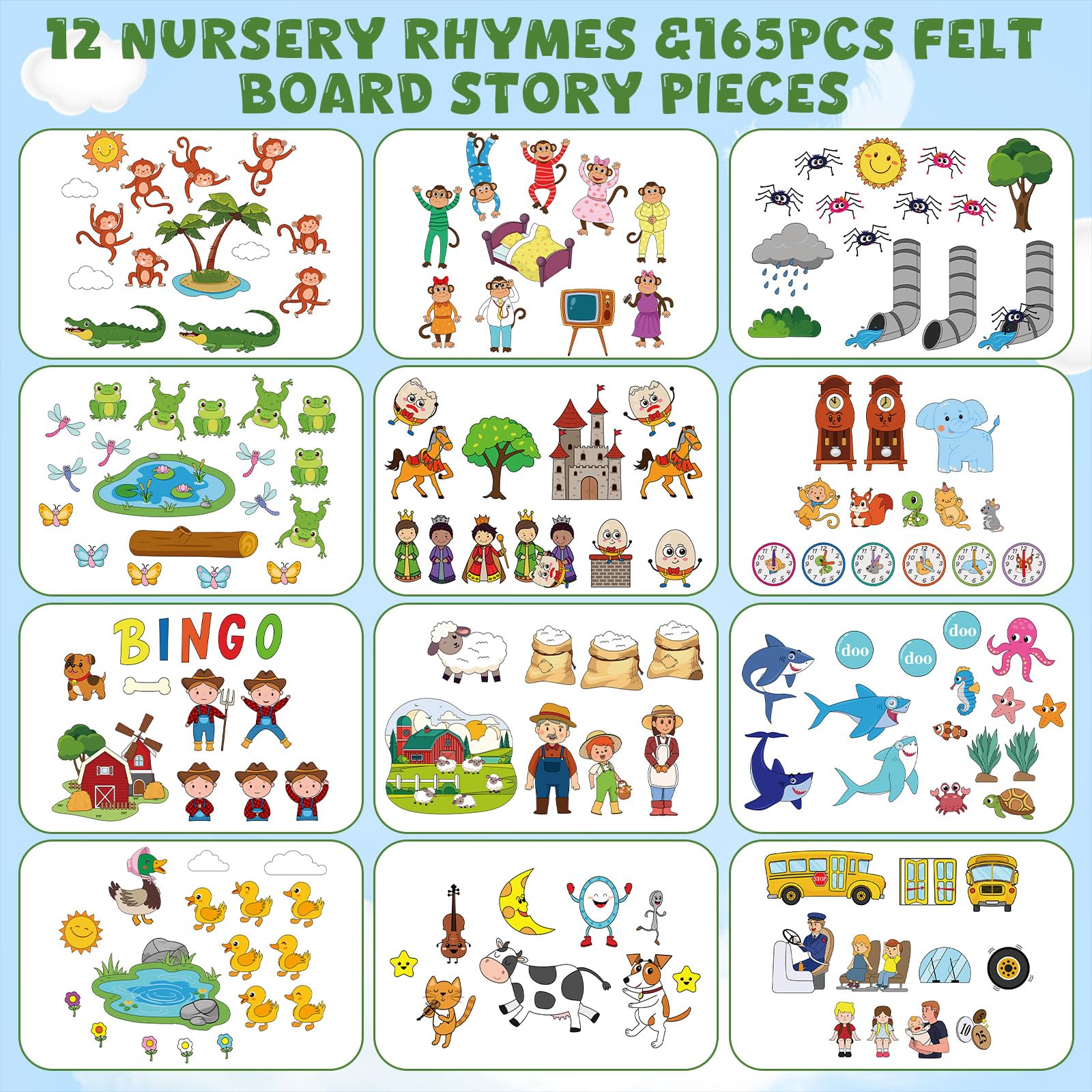SmoothNovelty flannel board ocean theme supports interactive learning and language development
