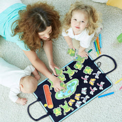 SmoothNovelty foldable board offers easy storage and quick setup for activities